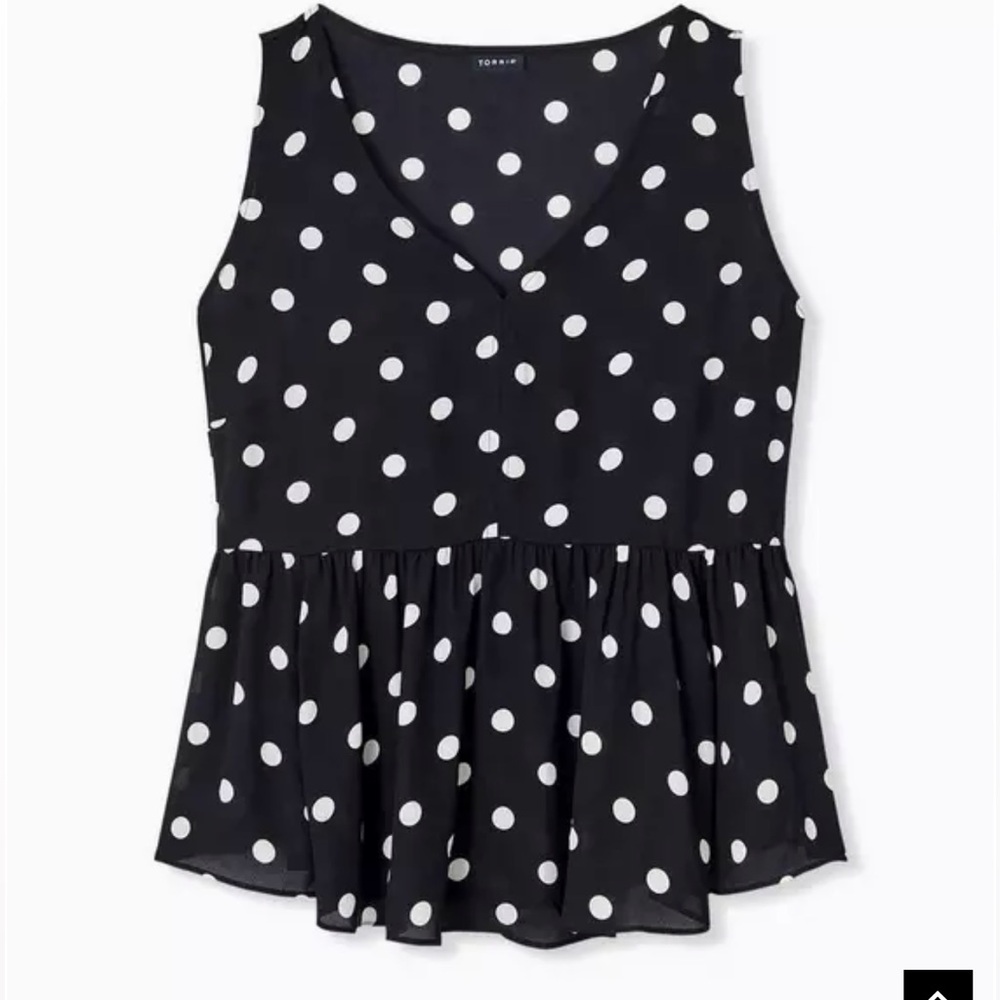 Torrid Peplum Georgette Midi Tank in 00